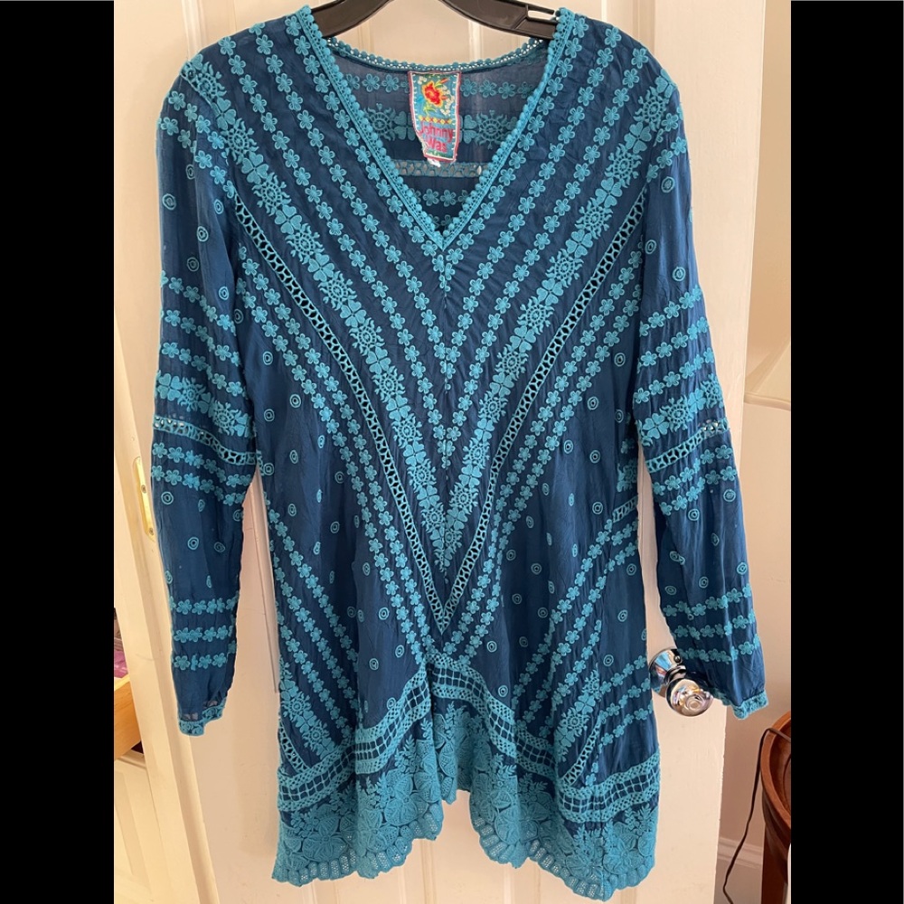 Long lavishly embroidered long tunic